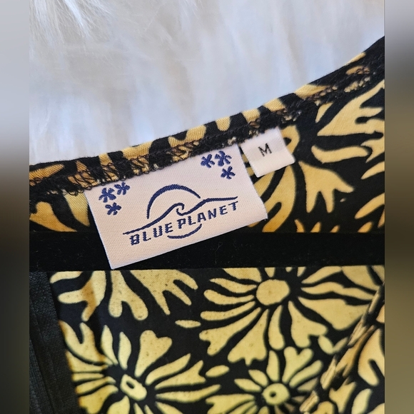 Blue Planet Surf Sunflowers Belted Mini Dress - Picture 3 of 7